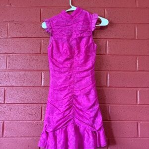 Saylor Pink Lace Dress